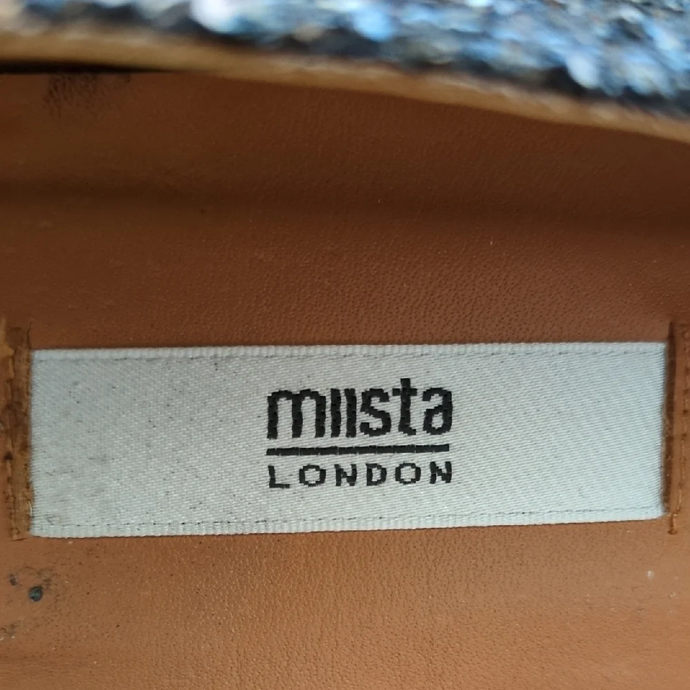 Miista London Glitter Block Heel Shoes - - Picture 6 of 7